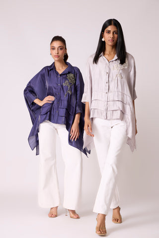 Allegra Shirt - Deep Blue