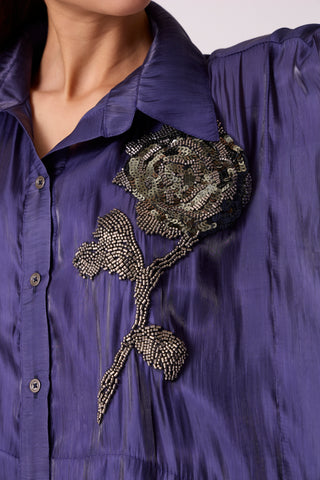 Allegra Shirt - Deep Blue