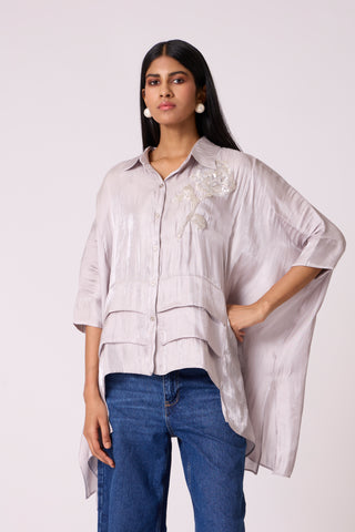 Allegra Shirt - Mercury Grey
