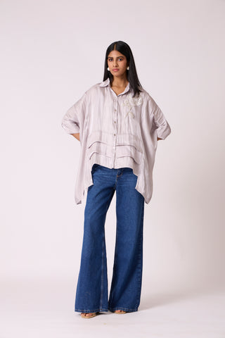 Allegra Shirt - Mercury Grey