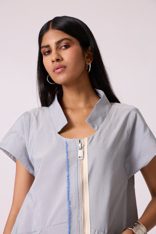Jen Dress - Slate Blue Grey