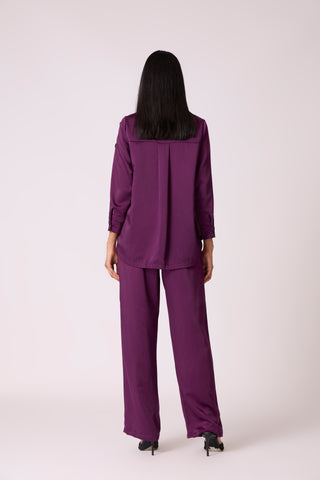 Demi Applique Shirt - Purple