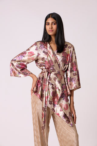 Vanessa Jacket - Metallic Champagne Beige