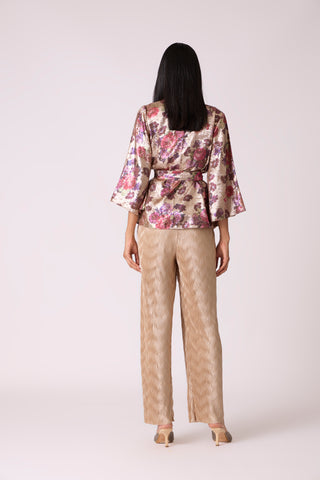 Vanessa Jacket - Metallic Champagne Beige