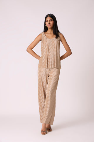 Vanessa Set - Metallic Champagne Beige
