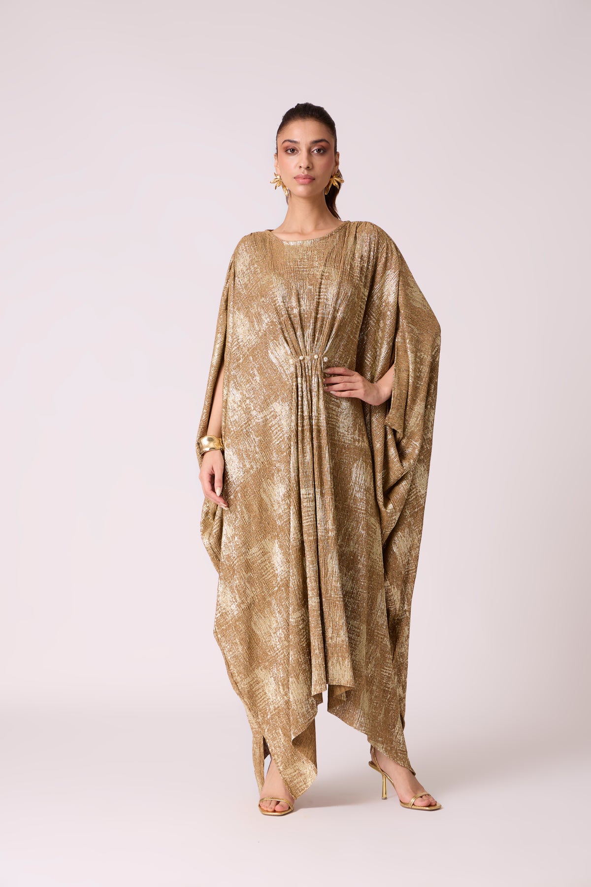 Valenza Dress - Caramel & Gold