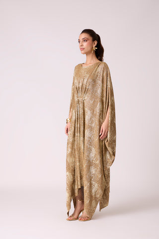Valenza Dress - Caramel & Gold