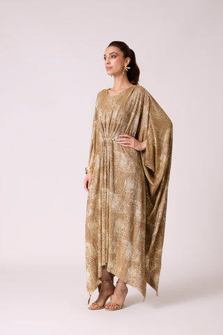 Valenza Dress - Caramel & Gold
