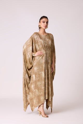Valenza Dress - Caramel & Gold