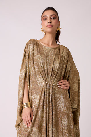 Valenza Dress - Caramel & Gold
