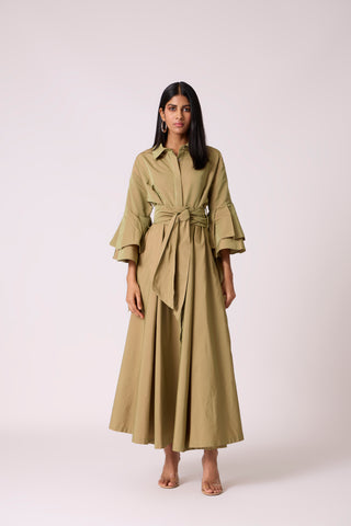 Tahlia Dress - Olive Green