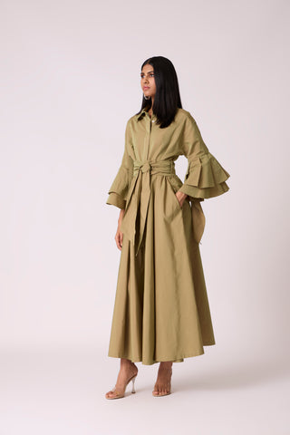 Tahlia Dress - Olive Green