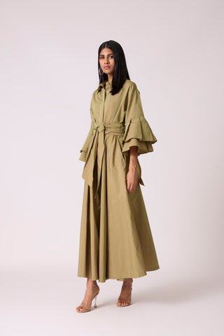 Tahlia Dress - Olive Green