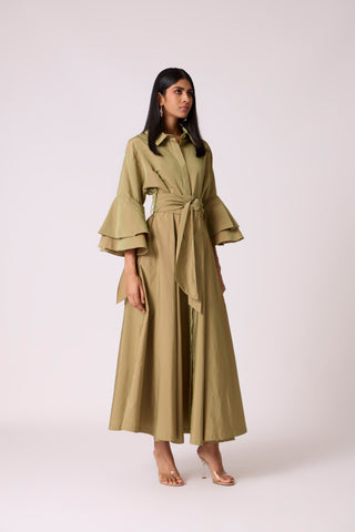 Tahlia Dress - Olive Green