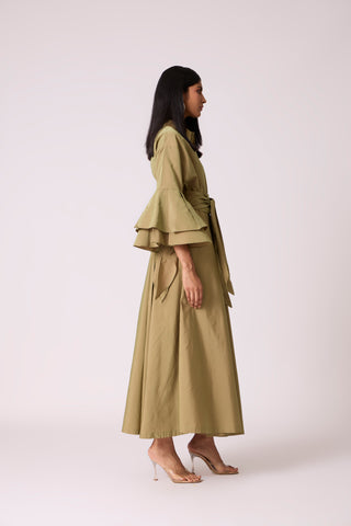 Tahlia Dress - Olive Green
