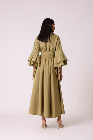 Tahlia Dress - Olive Green