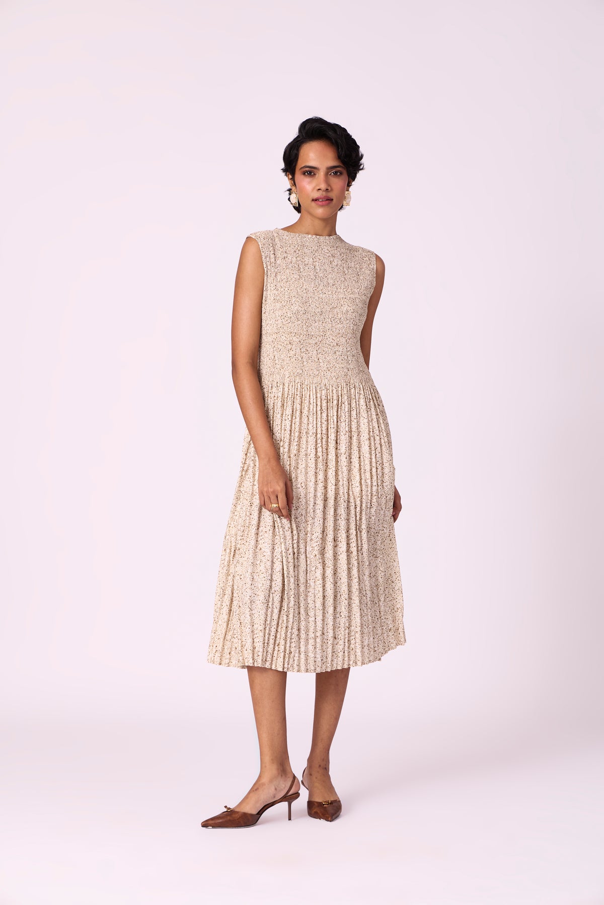 Nadine Dress - Almond
