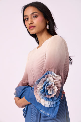 Emery Ombre Dress - Blue