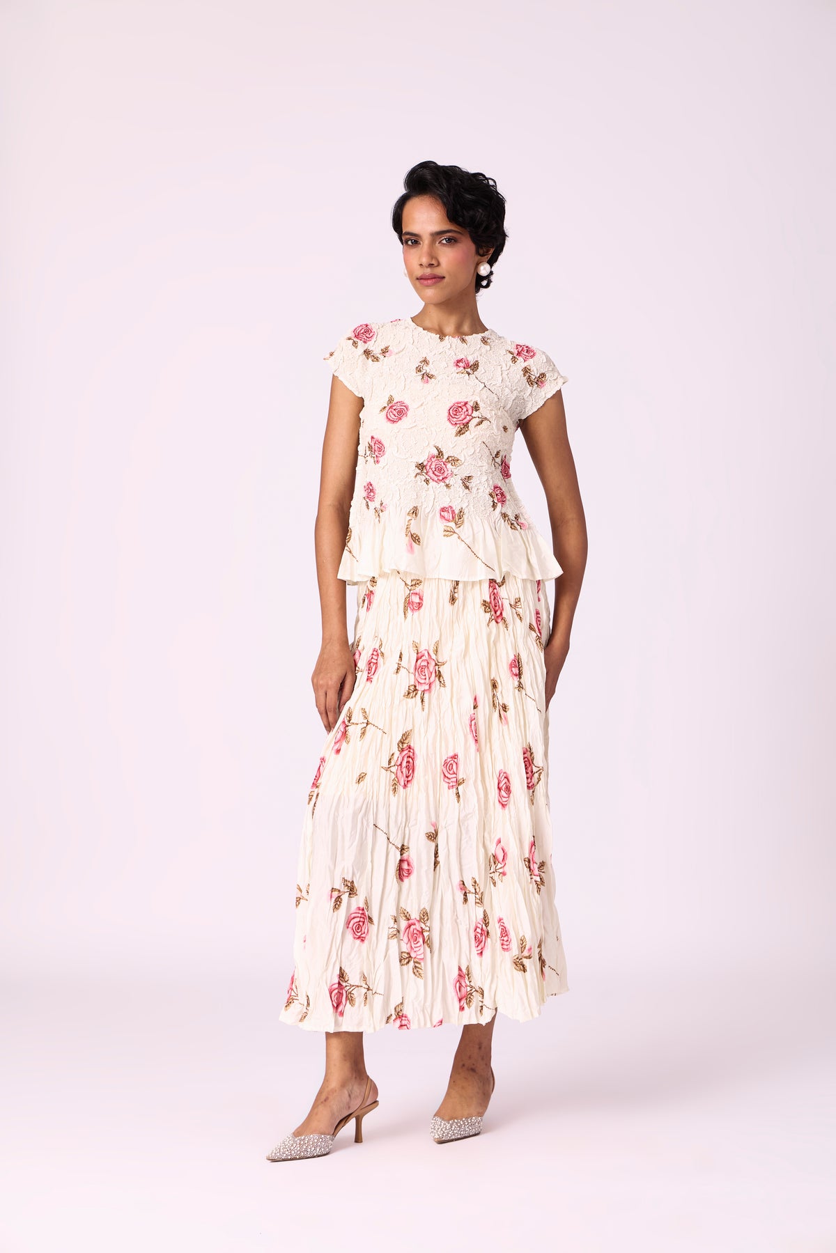Jade Floral Set - Off White