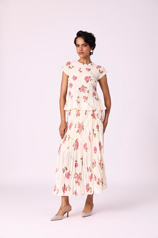 Jade Floral Set - Off White