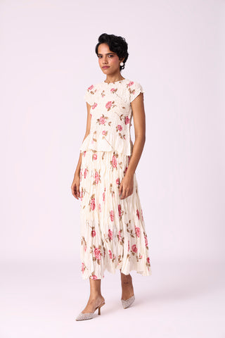 Jade Floral Set - Off White