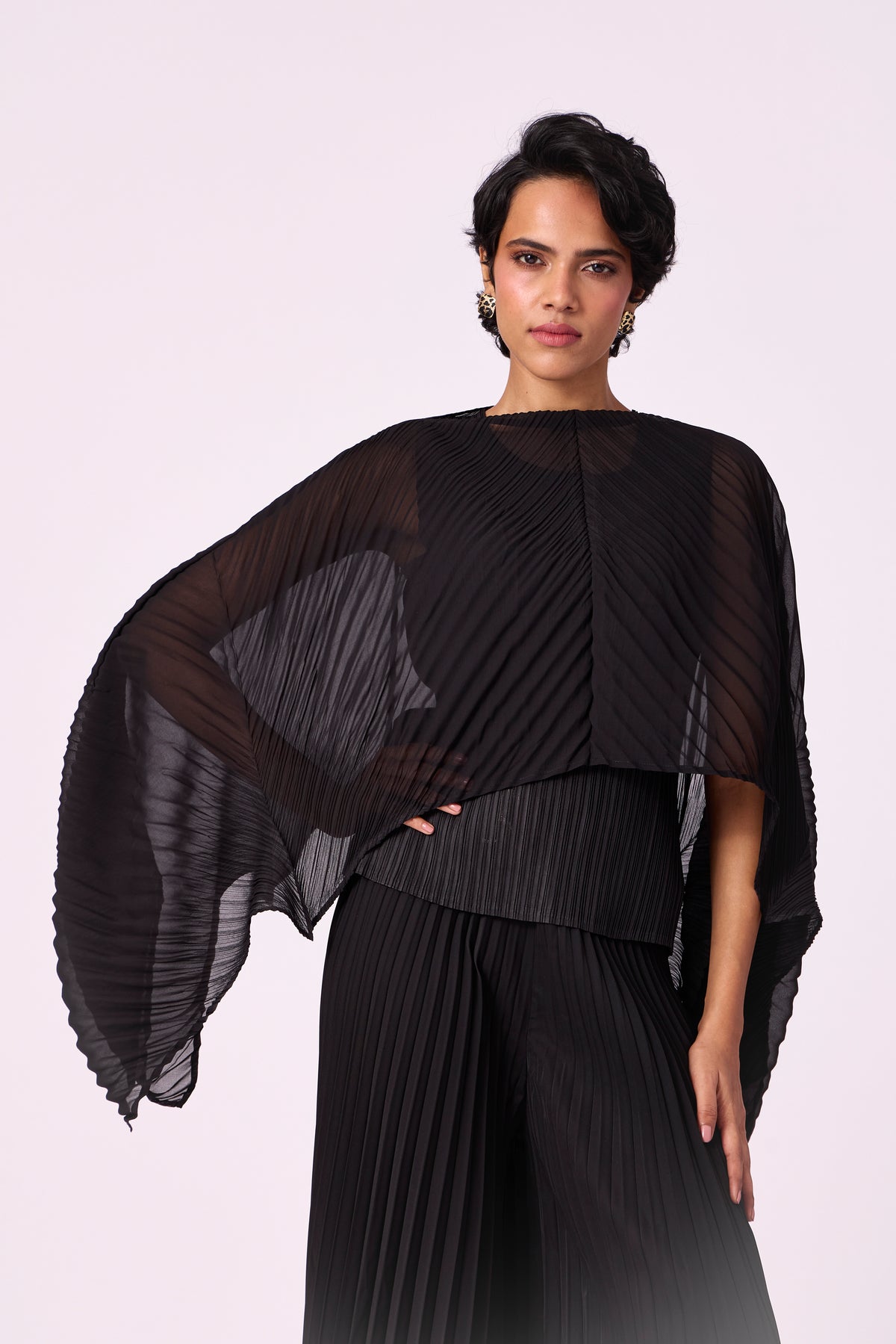Nadia A-Line Top - Black