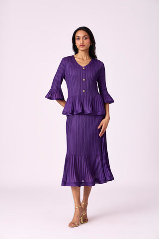 Merylyn Skirt Set - Purple