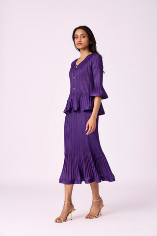 Merylyn Skirt Set - Purple
