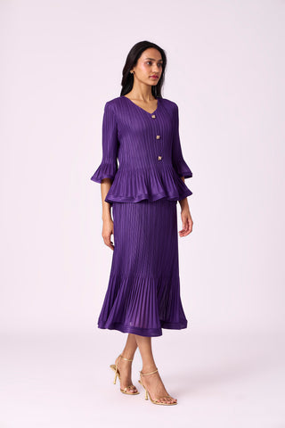 Merylyn Skirt Set - Purple