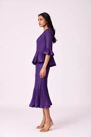 Merylyn Skirt Set - Purple