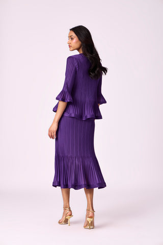 Merylyn Skirt Set - Purple