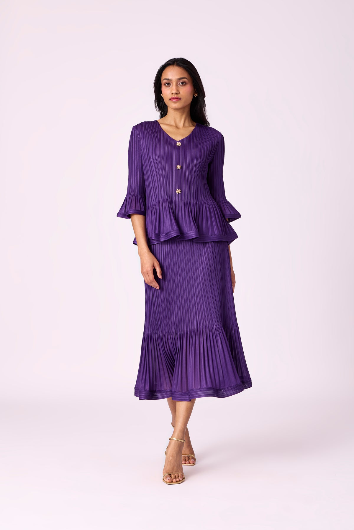 Merylyn Skirt Set - Purple