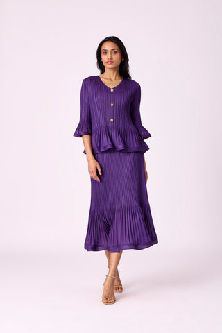 Merylyn Skirt Set - Purple