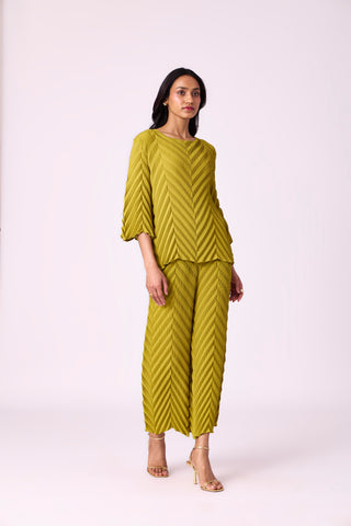 Vera Chevron Set - Peridot Green