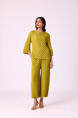 Vera Chevron Set - Peridot Green