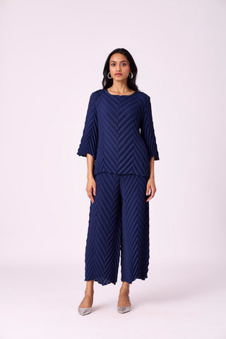 Vera Chevron Set - Navy