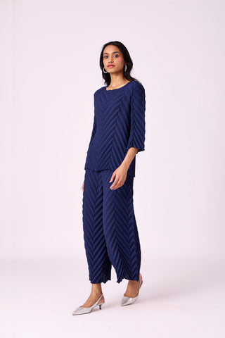Vera Chevron Set - Navy