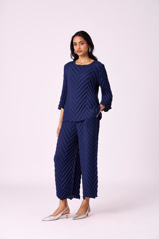 Vera Chevron Set - Navy