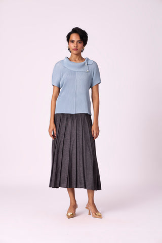Trecia Top - Pale Blue