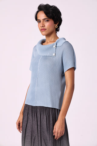 Trecia Top - Pale Blue