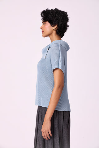 Trecia Top - Pale Blue