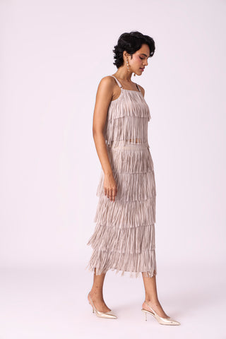 Gisa Fringe Set - Sandstone