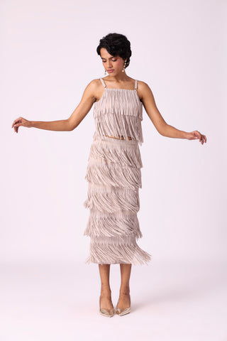 Gisa Fringe Set - Sandstone
