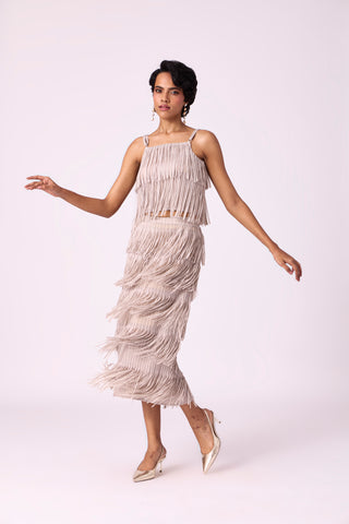 Gisa Fringe Set - Sandstone