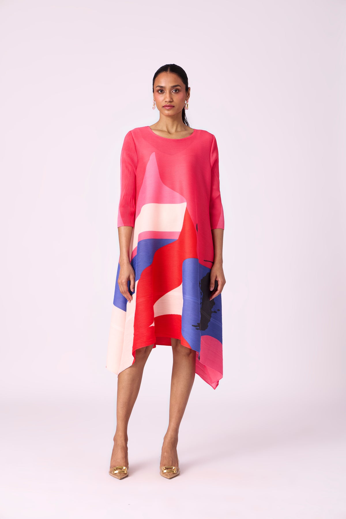 Krystina Dress - Bright Pink