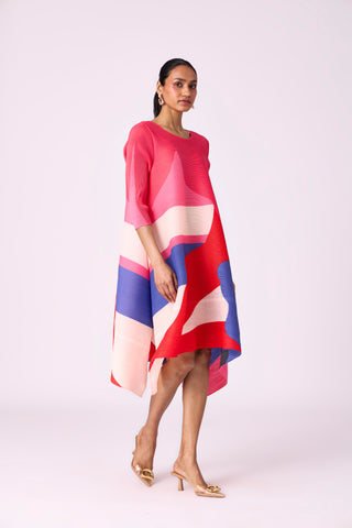 Krystina Dress - Bright Pink