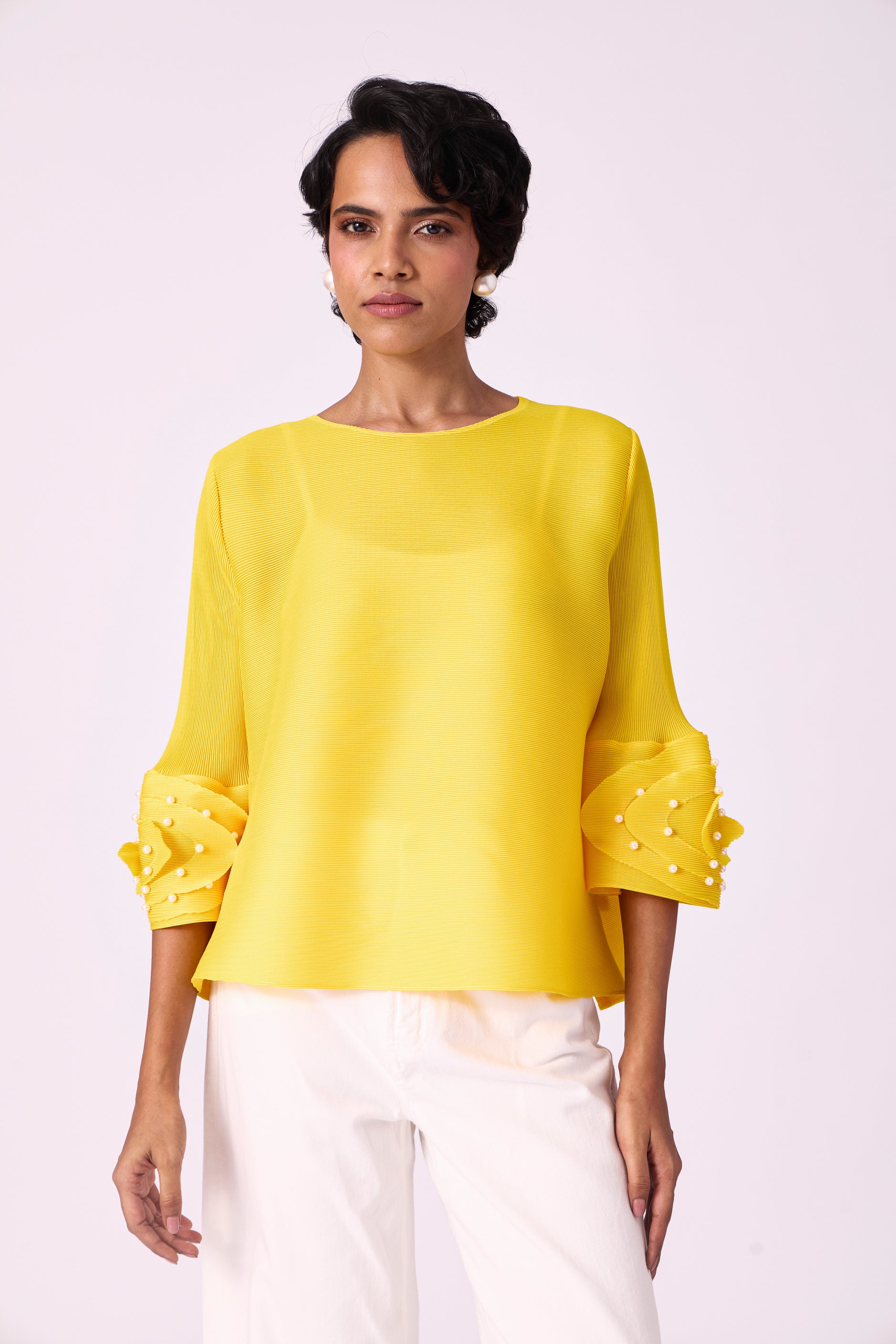 Buy Women's Pleated Tops Online at Best Prices - Scarlet Sage