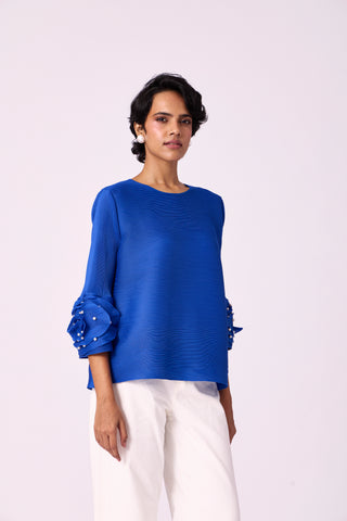 Trudy Top - Azure Blue