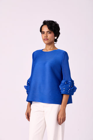 Trudy Top - Azure Blue