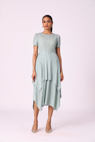 Leia Tie Dress - Sage Mint